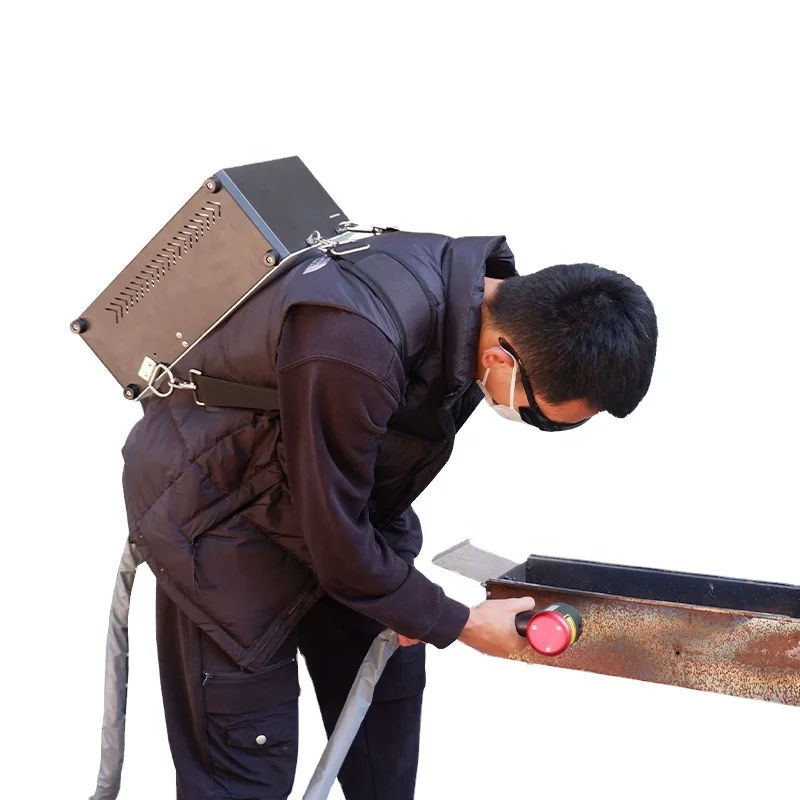 50W 100W Pulsed Fiber Laser Cleaner Wood Brick Stone Wall Painting Cleaning Tools
