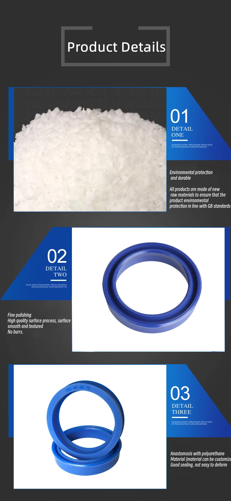 Custom Cutting and Molding EPDM and NBR Rubber O-Ring Sealing Plastic Ring Available in Various Sizes