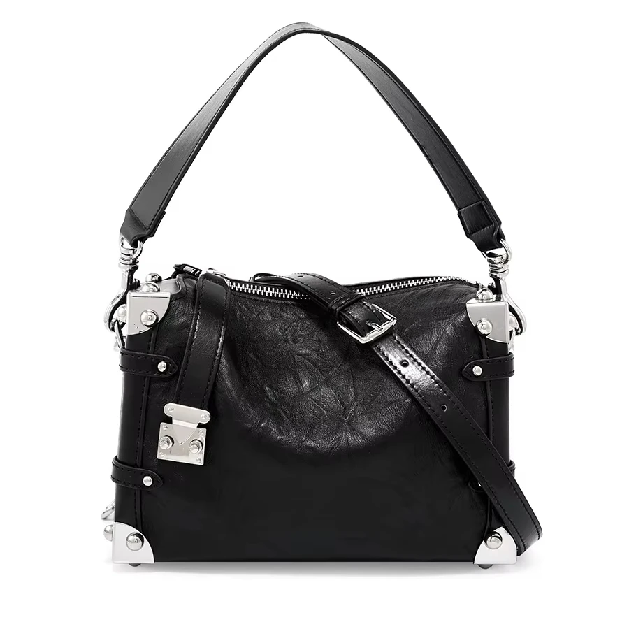 Genuine Leather Luxury Brand Bags Ladies Handbags Crossbody Bag Ladies High Quality Famous Brand Bag Handbag Stylish