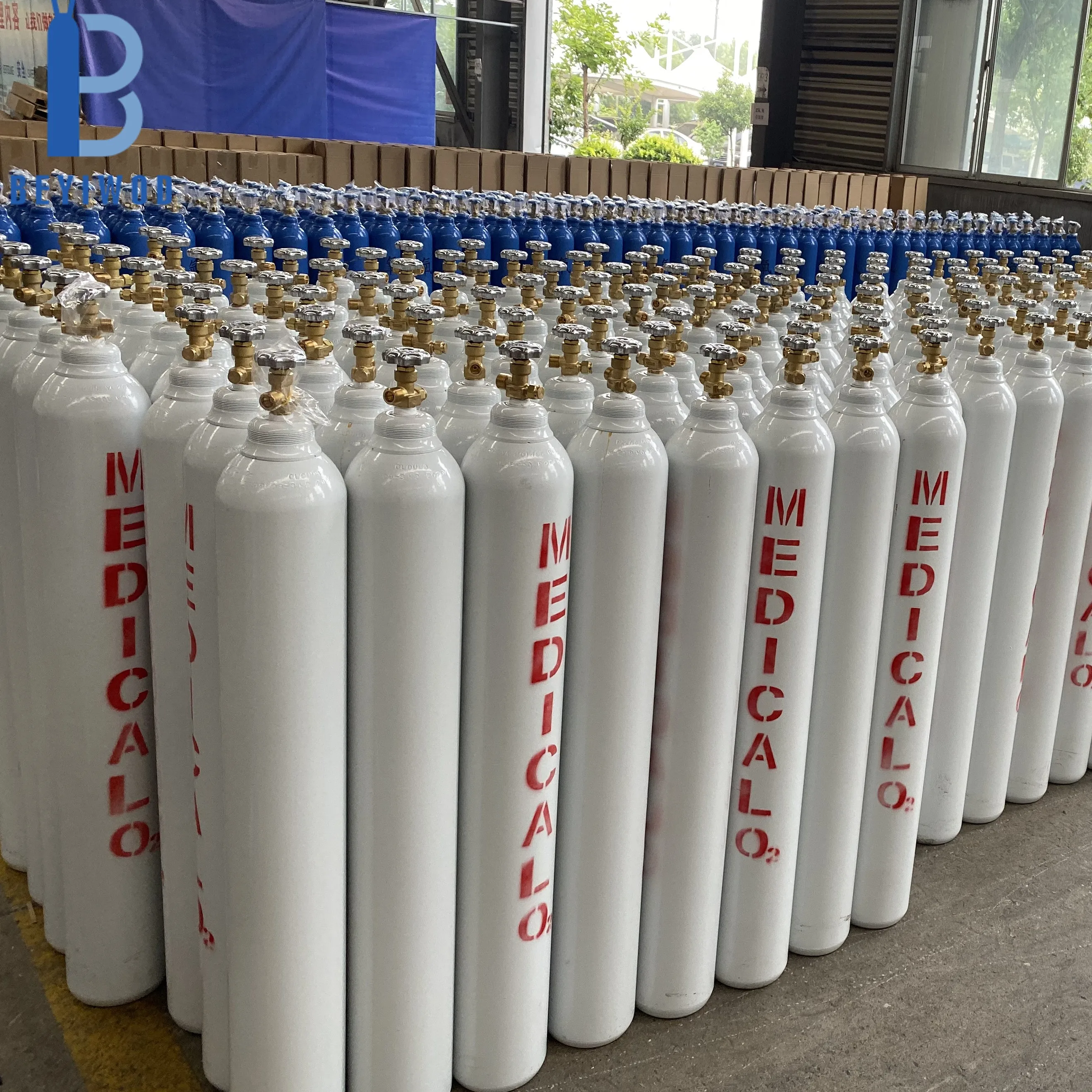 Gas Purity 99.999% 40l 50L 68L Seamless Steel Oxygen carbon Dioxide nitrogen argon Gas Cylinder Price