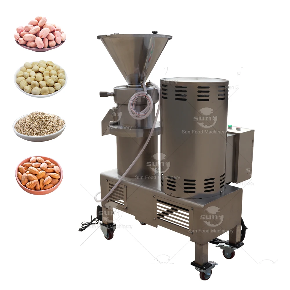 Hot selling product stainless steel peanut butter grinder nut paste grinding machine chickpea paste making machine for sale