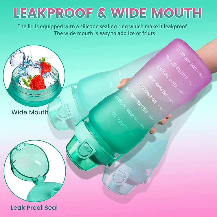 64 OZ/2L Water bottle Factory Wholesale SBR Diving Outdoor cup cover portable strap protective Sleeve With Strap