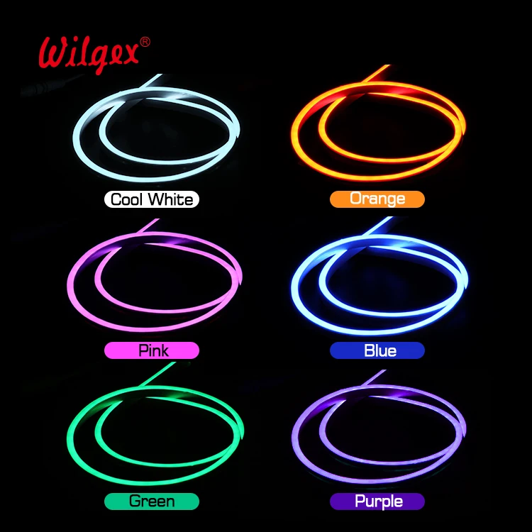 DIY Neon LED flex Light Silicone material tube 6x12mm Ultra Thin Bright 12V 24V Neon Tube Strip Mono Color Neon Strip Lights