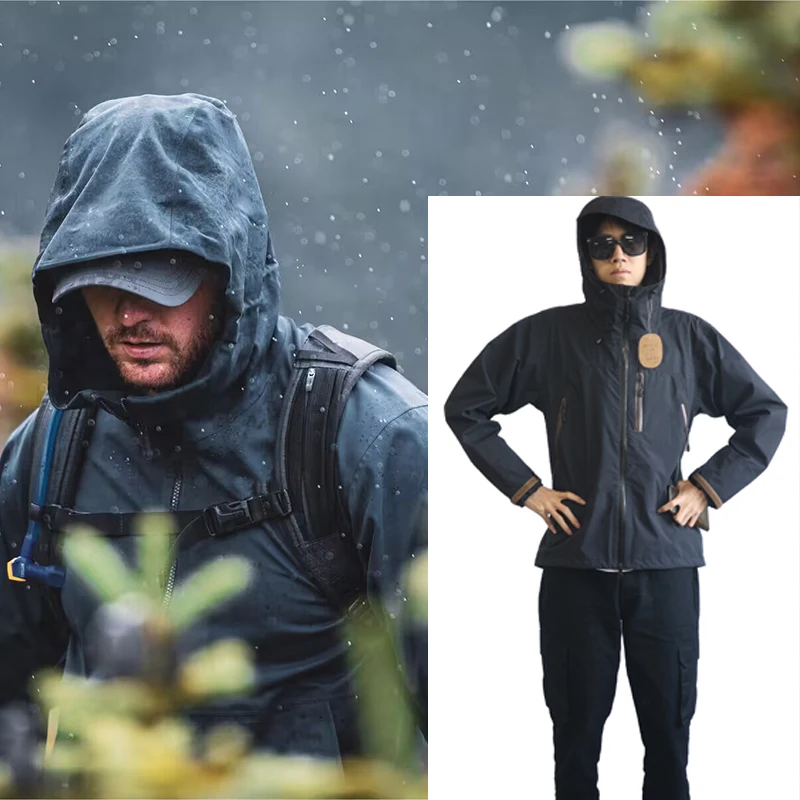 Custom Design Rain Coat Sports Wear Outdoor Breathable Waterproof Jacket