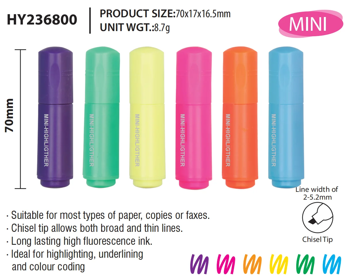 Ручка-маркер Beifa Mini Highlighter с