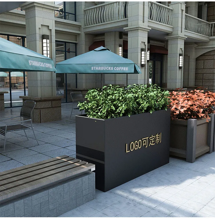 customized large metal indoor plant flower pots planters