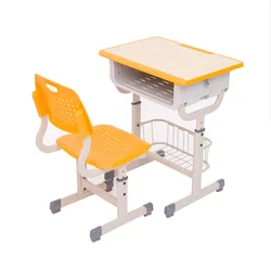 New Style School Kids Reading Table Class Chear Automatically Adjust The Height Of Student Desks And Chairs With Factory Price