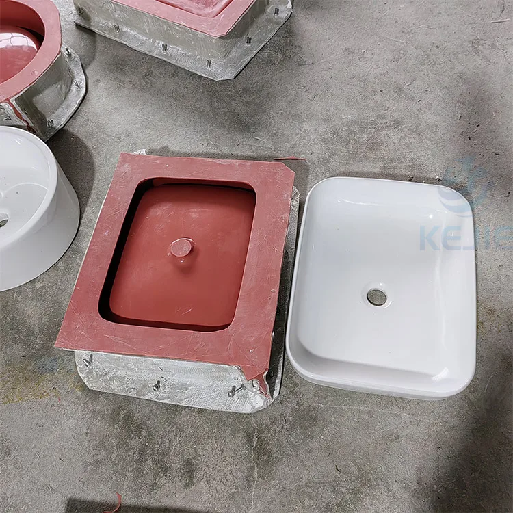 Rectangular rounded side column appearance sink concrete mold glass fiber reinforced plastic with silicone lining mould