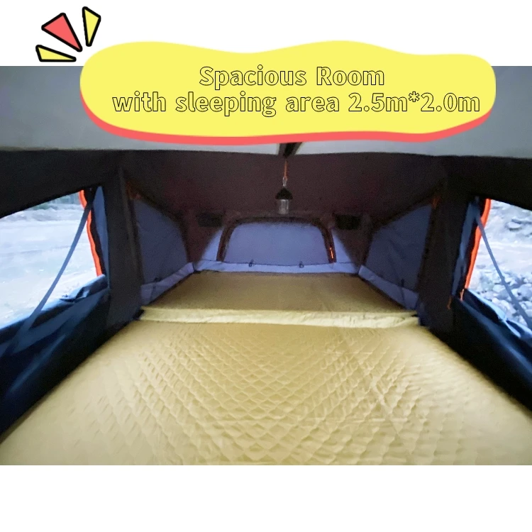 Rooftop Hardshell Tent Roof Tent High Quality Hard Shell 4*4 Car Roof Top Tent With Roof Rack