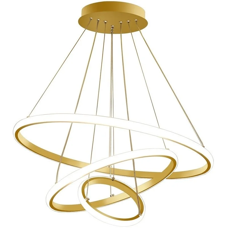 Nordic Round Ring LED Pendant Light Black Living Dining Room Furniture Home Decoration Indoor Lighting Iron Modern