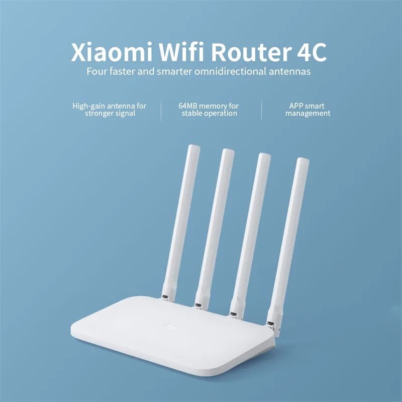 Xiaomi Mi Router 4C WiFi Repeater 300Mbps Wifi Router APP Control Xiaomi Router 4C Global Version Original