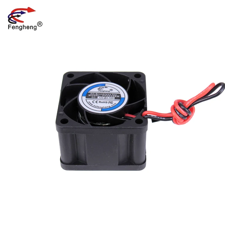 High-Quality 40mm DC Industrial Fans Black Square Small Fan 40x40x28mm 4028 12V 24V Switch Console Cooling Fan
