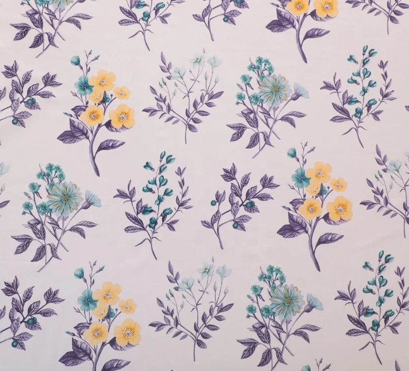 Pure Cotton Woven Floral Printed Fabric