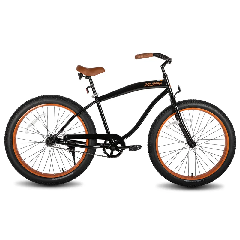 JOYKIE custom wholesale steel frame fatbike 26 inch beach cruiser bikes with coaster brake