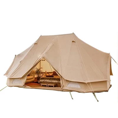 High Quality Waterproof 3m 4m 5m 6m  bell tent canvas tent safari tens