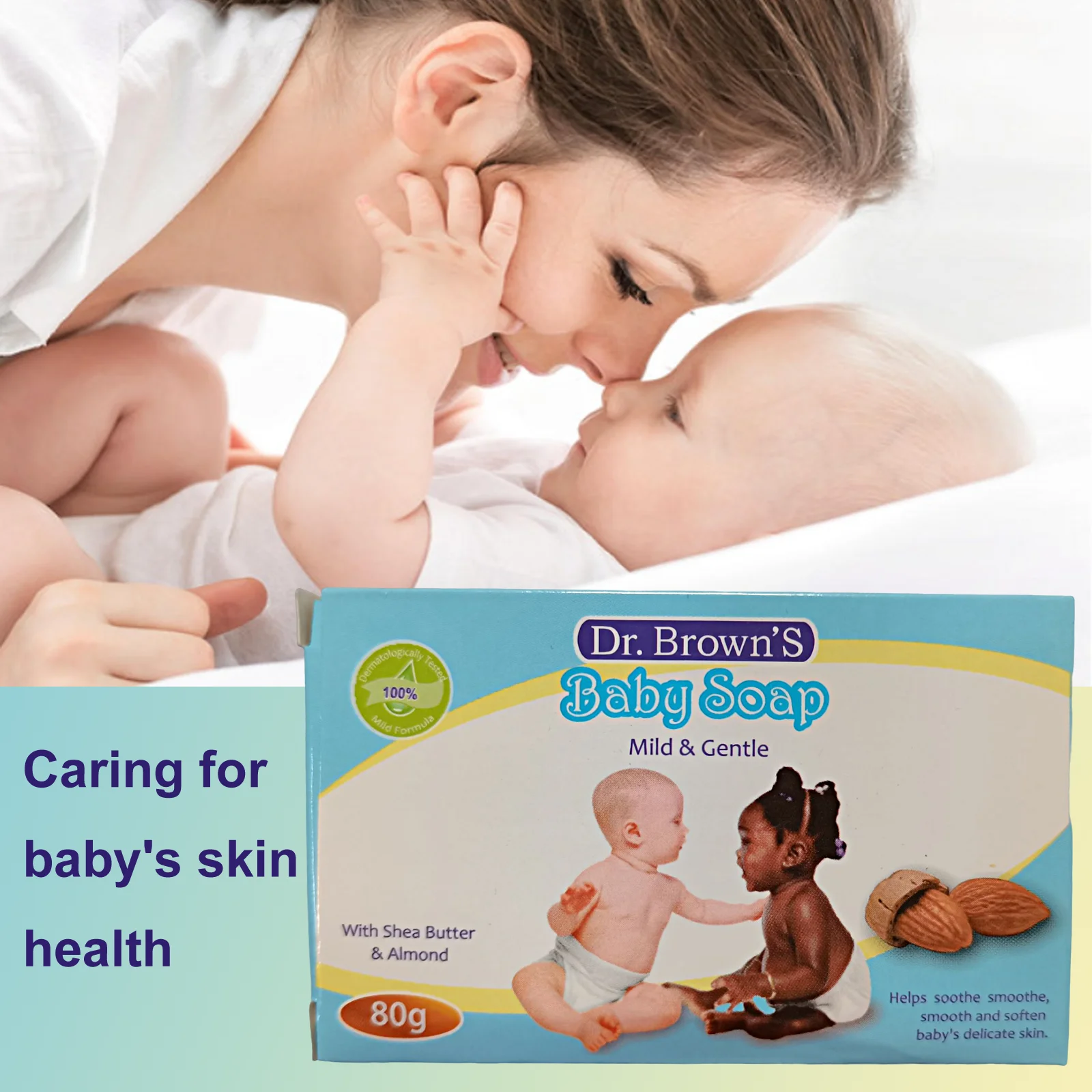 80g Private Label Gentle Decontamination Mild Fragrance Baby Soap