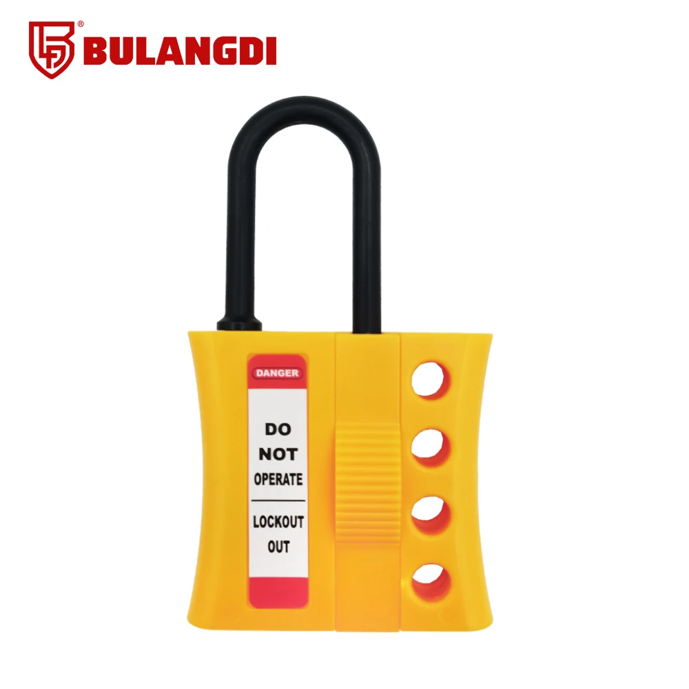 6mm lock beam Nylon insulated quadruple buckle safety lock Industrial multi-person management safety lock lockout tagout kit
