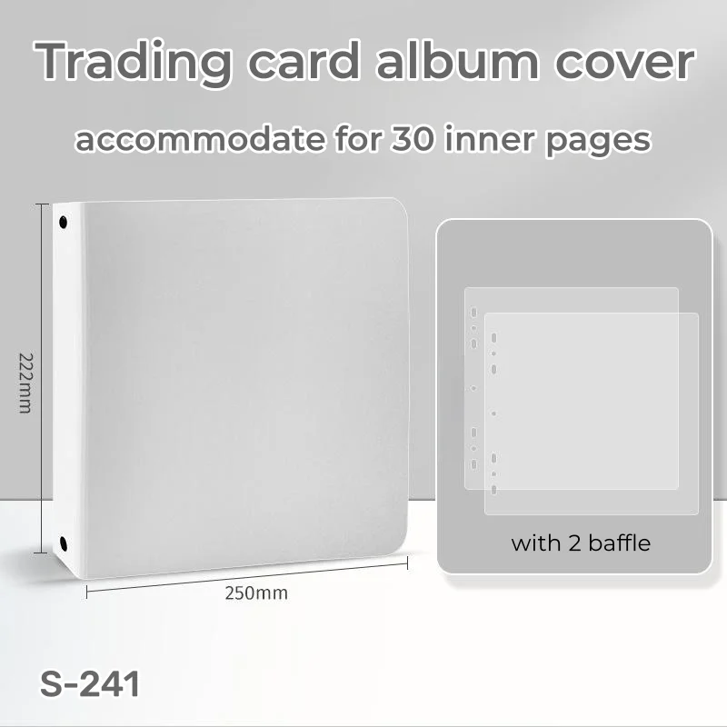 Archivalpro PP foam black white  photo card album book shell solid color DIY sticker album cover