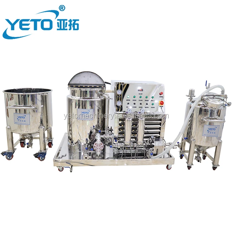 Yeto perfume machine stainless steel pneumatic mixer filter equipment perfume fragrance oil freezing making machine price