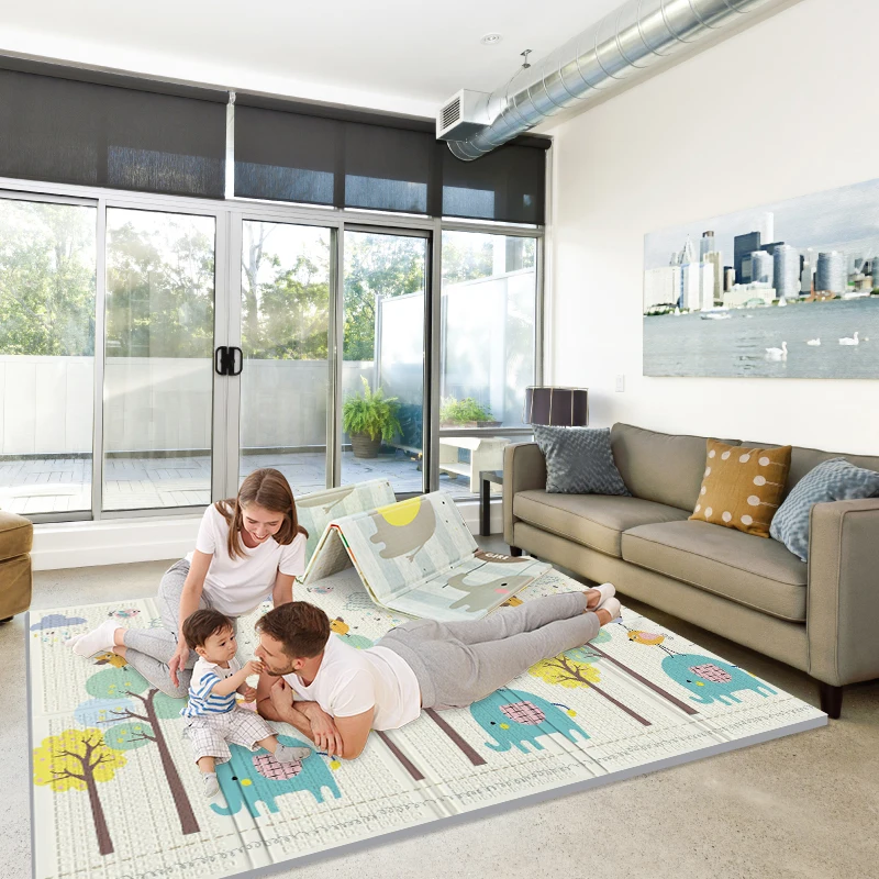 Xpe Foldable Baby Play Mat Foam Folding Play Mat Extra Large Foam Crawl Mat