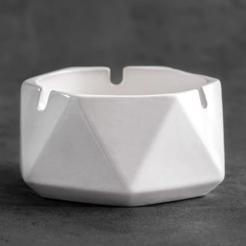 Custom Logo Printing luxury Porcelain Cigar Cigarette Ceramic Ashtray As Promotional Gifts With Lids