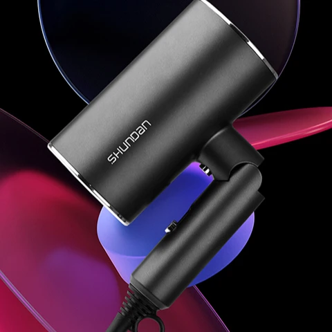 1800W DC высокомощный складной портативный красочный профессиональный малошумный фен для салона