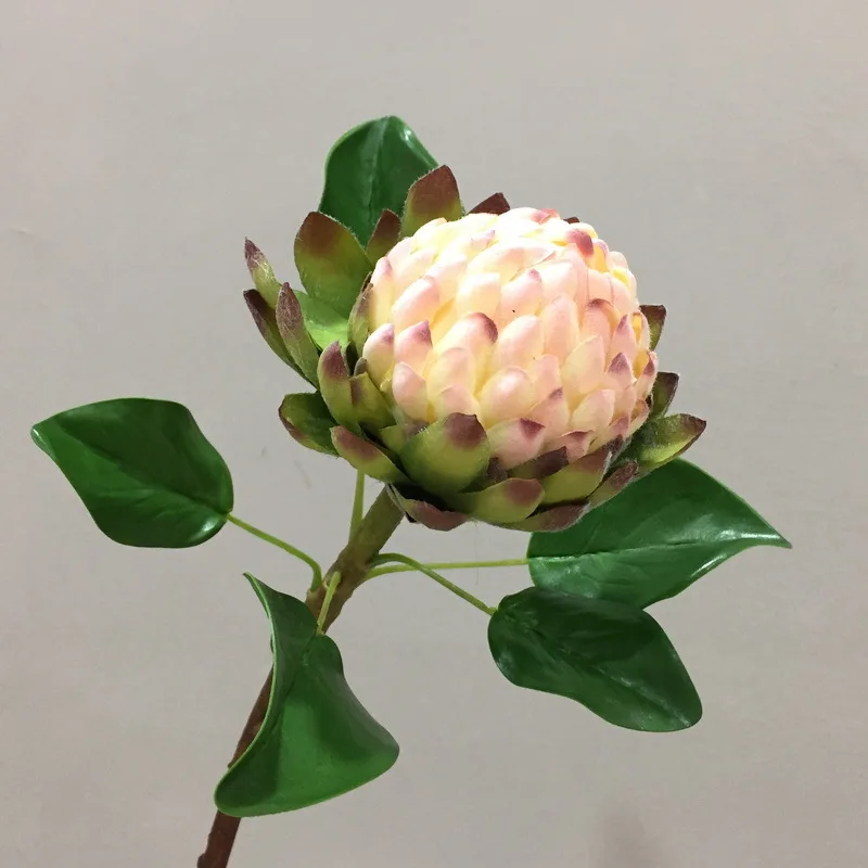 Large-size emulation king protea for home wedding decor protea artificial flowers