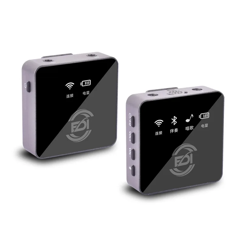 Wireless lavalier microphone reverberation sound card accompaniment K song live broadcast microphone video recording noise