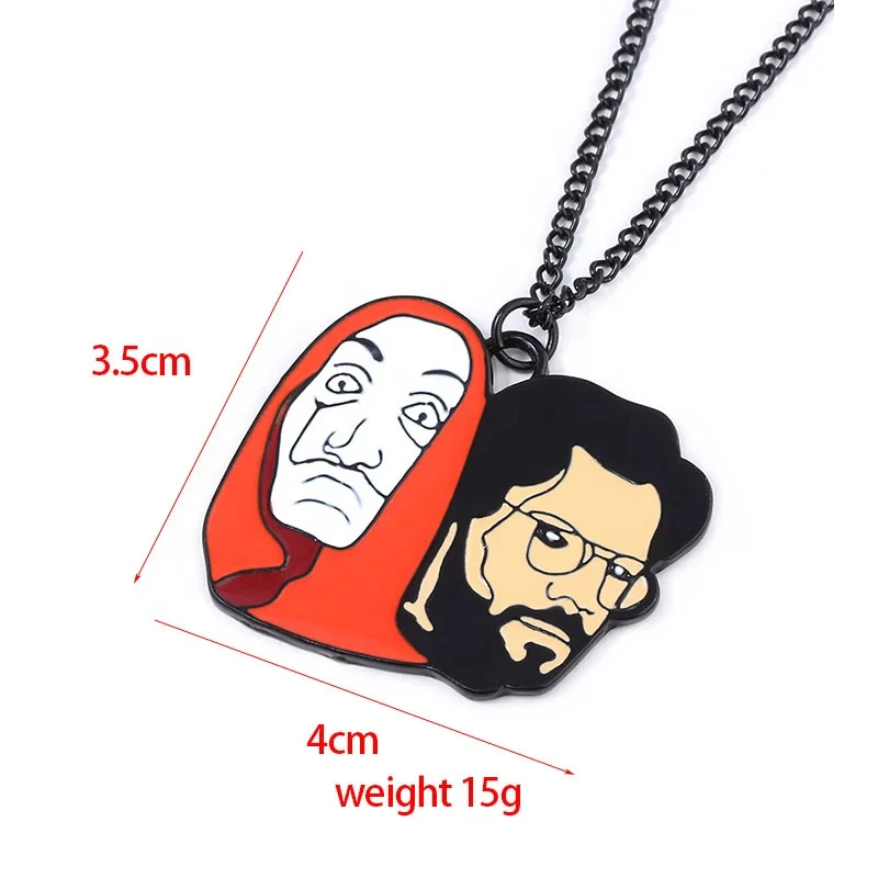 
The House of Paper Money Heist Keychain La Casa De Papel Salvador Funny Key Chain 