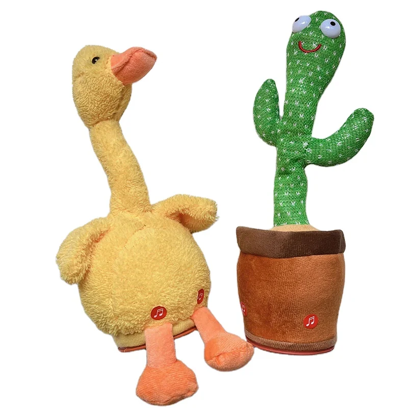 2022 Singing Dancing Saxophone Cactus Toys Soft Plush Electric Toys Stuffed dancing cactus Toy
