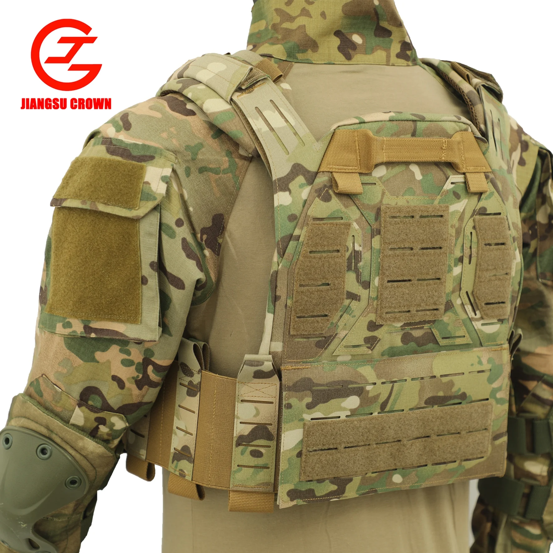 Tactical Chest  Rig Weight Training 500d Molle Multicam Tactical Vest With Multi-pockets Vest