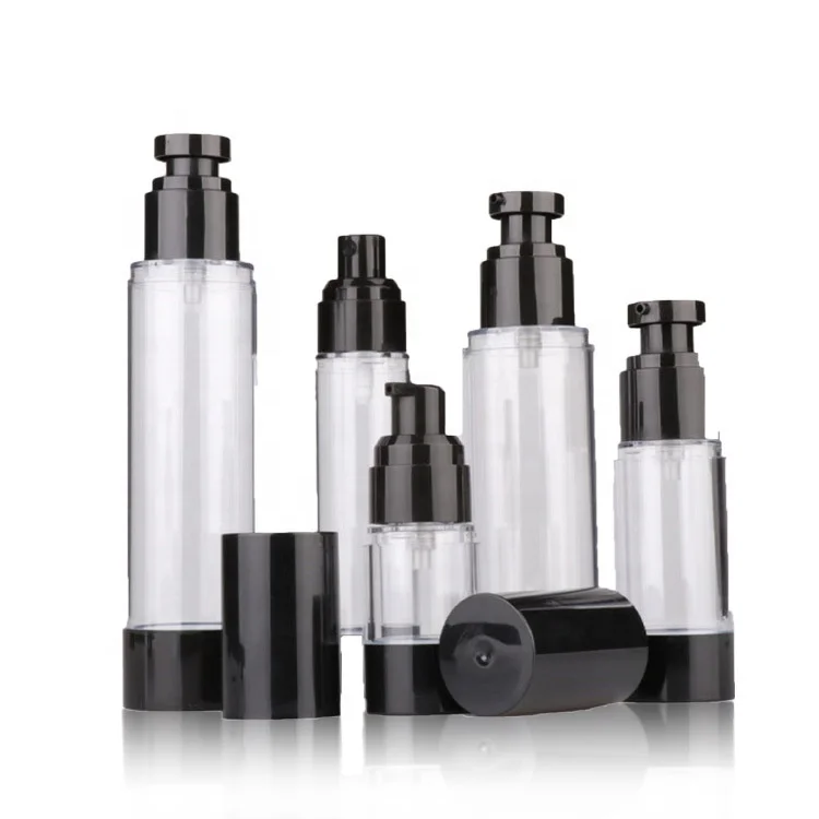 plastic Airless mist spray Cosmetic Cream Travel Size Dispenser Refillable Containers Foundation Pump Bottle for Shampoo serum
