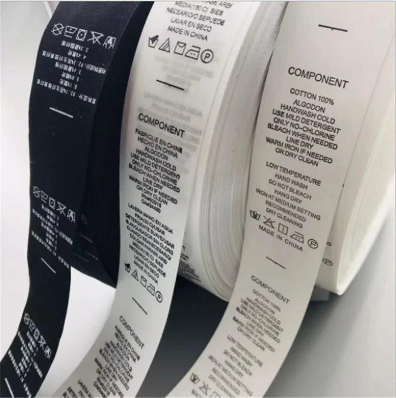 NX176 Washable and can ironed for nylon taffeta ribbon for Thermal Transfer printing cloth label