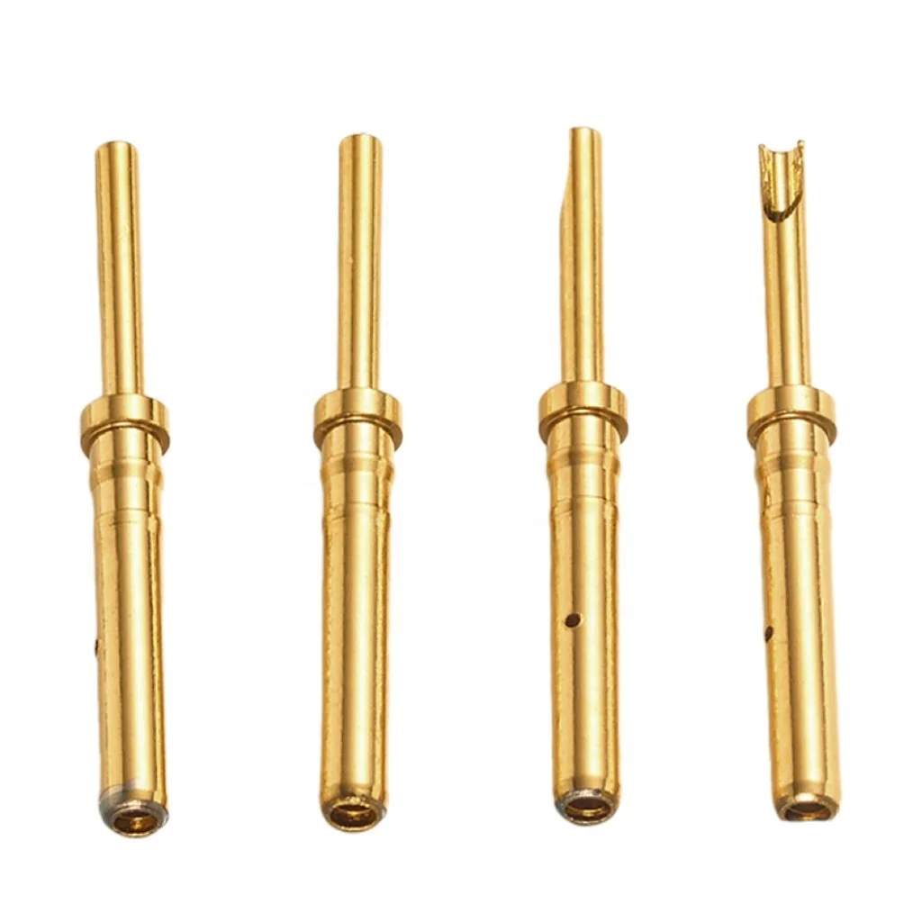 Electronic Copper Pin Connector Pin Gold-plated Brass POGO Pin