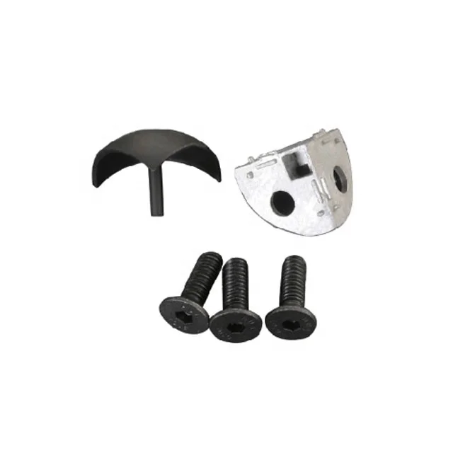 DIN Standard Slot 10 Aluminum Profile Accessories 3-Way Corner Bracket Connector With 3-dimensional Semi-Circular Arc