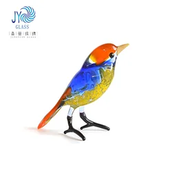 handmade blown glass Lampwork crafts dolphin octopus bird decoration crystal murano glass small animal figurine ornaments