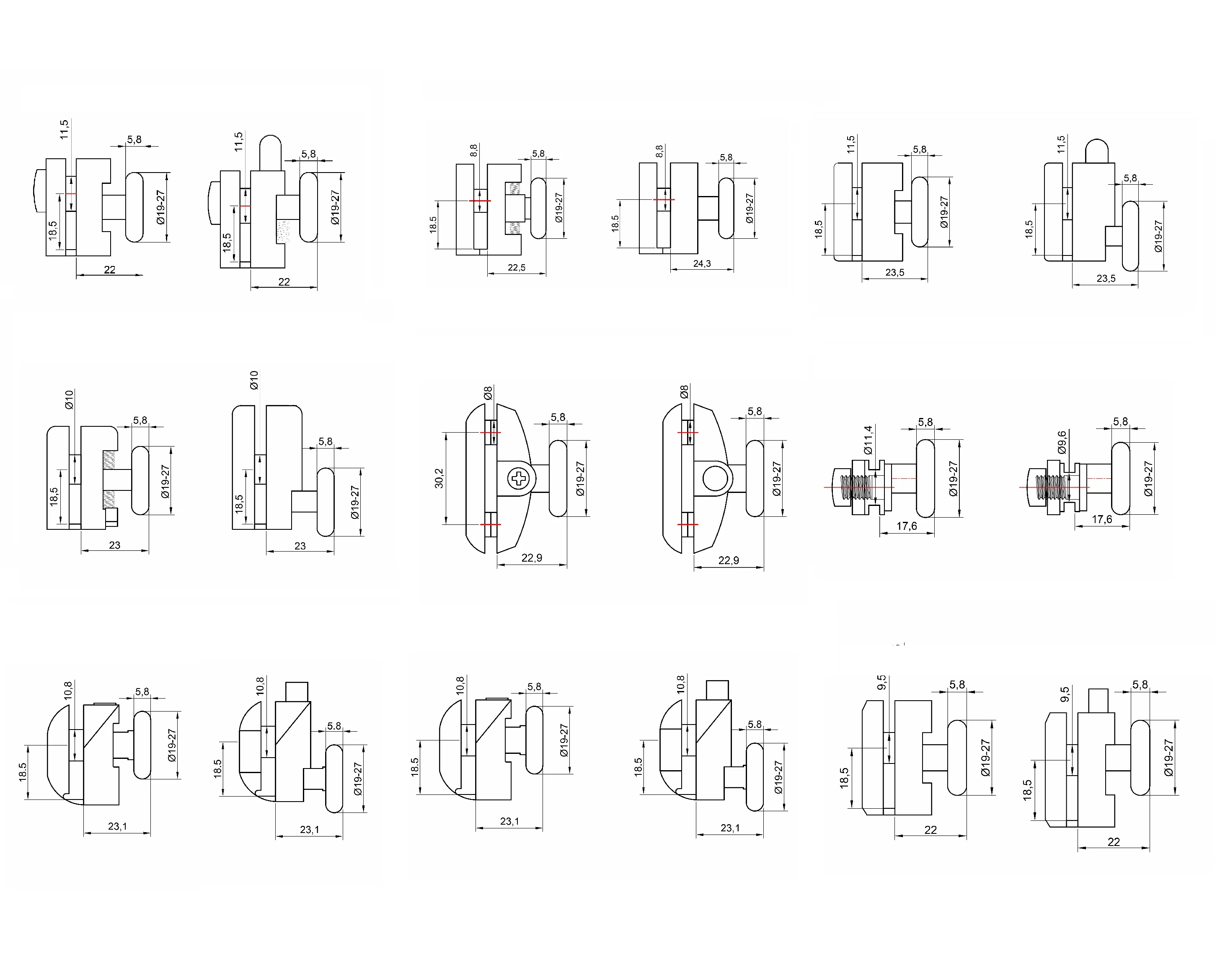 Shower Room Sliding Cabin Glass Door Application Accessories Parts Wheel Glass Door Bearing Roller Pulley Runner For Bathroom