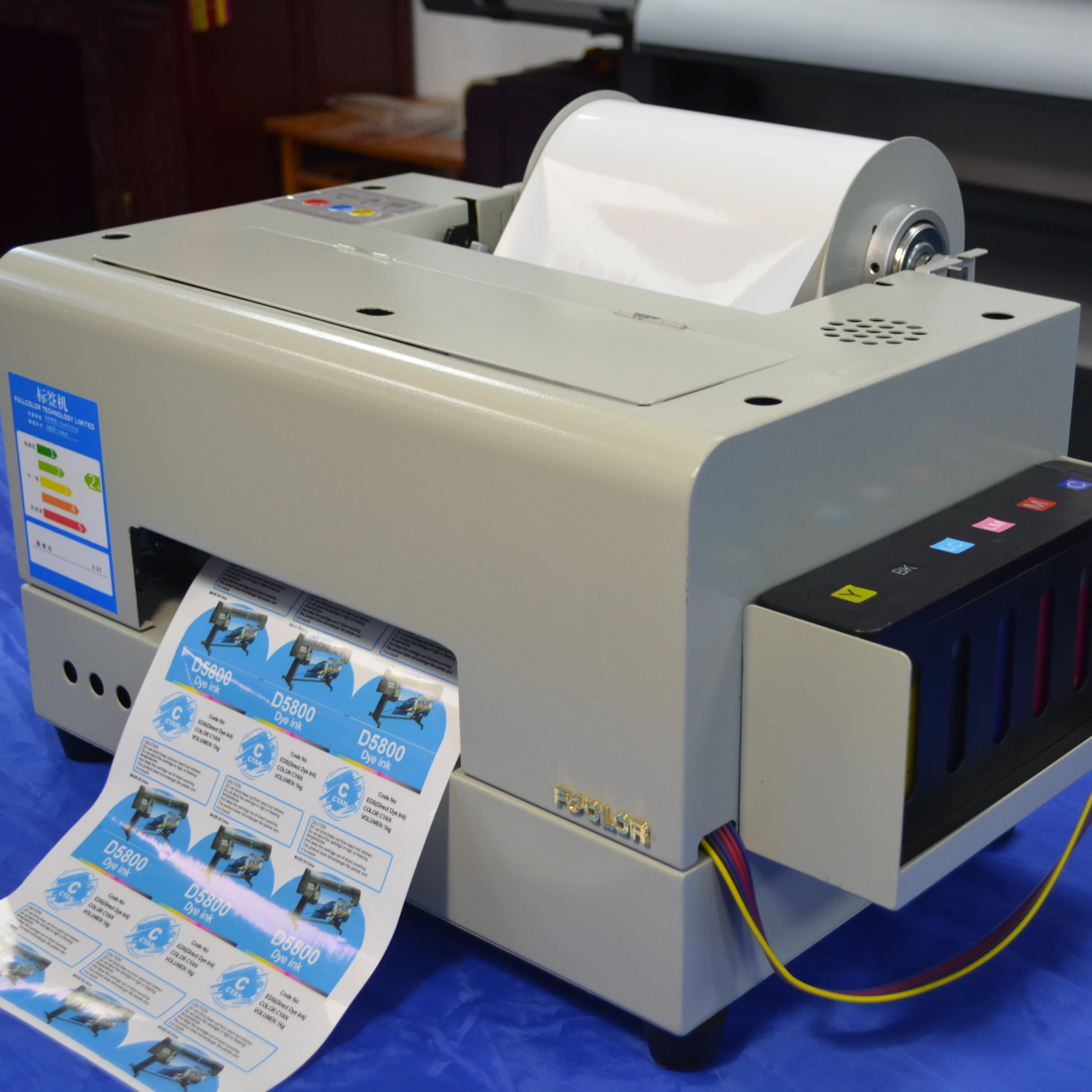 6 Color Inkjet Pvc Label Sticker Printer Machine