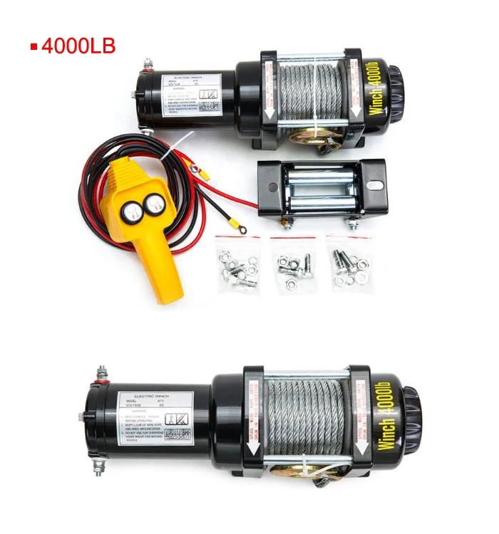 Off road 8000lbs 12V waterproof cable drums electric winch with CE