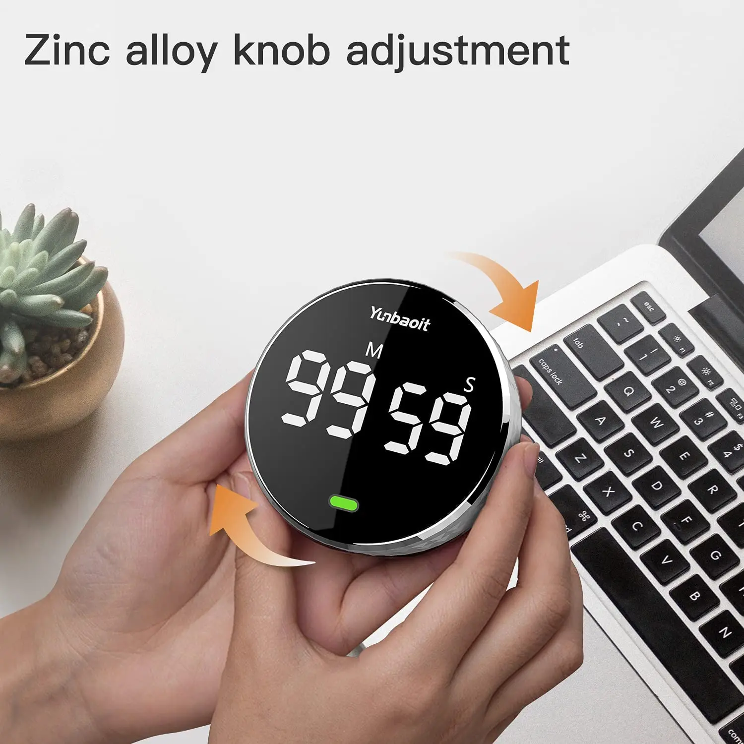 Circular Knob Loud Digital Kitchen Countdown Timer Magnetic LCD Large Display Countdown Timer