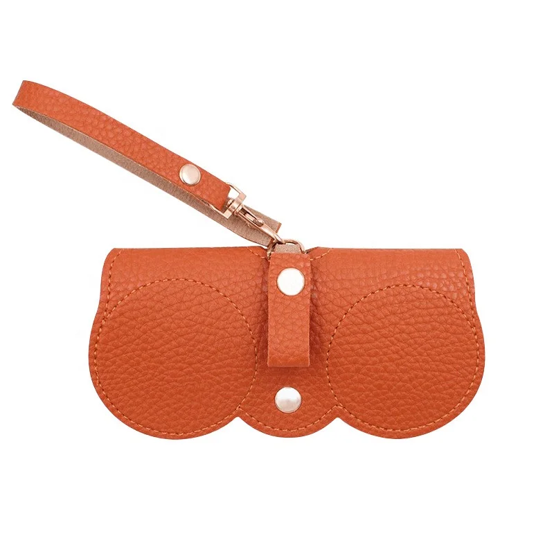 xinhe High Quality PU Leather Glasses Case Lightweight Portable Sunglasses Storage Bag Simple Handmade Style Women Men Fashion