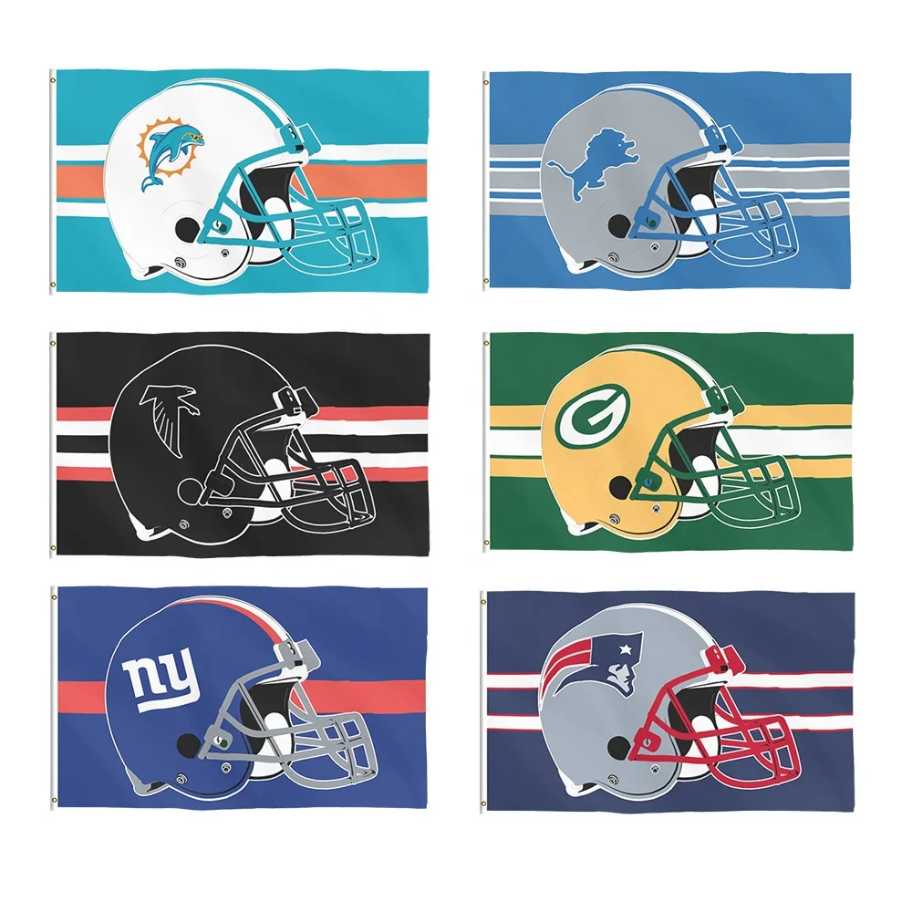 2024 New designs Raiders flag Custom 32 NFL teams flags wholesale
