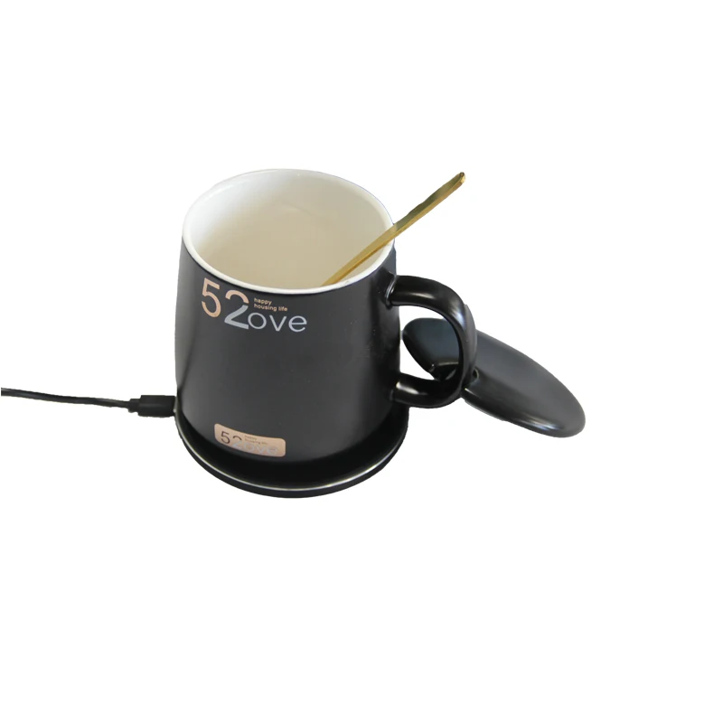 wireless mug warmer auto coffe cup heater gift set  Temperature 50 Degree 18W usb cup warmer for Christmas gift