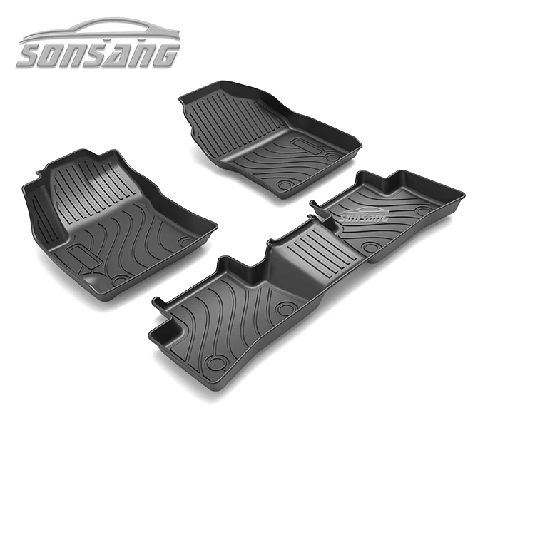 SONSANG Custom Fully Surrounded Foot Pad For Toyota Corolla Waterproof Floor Mat TPE Car Accessories