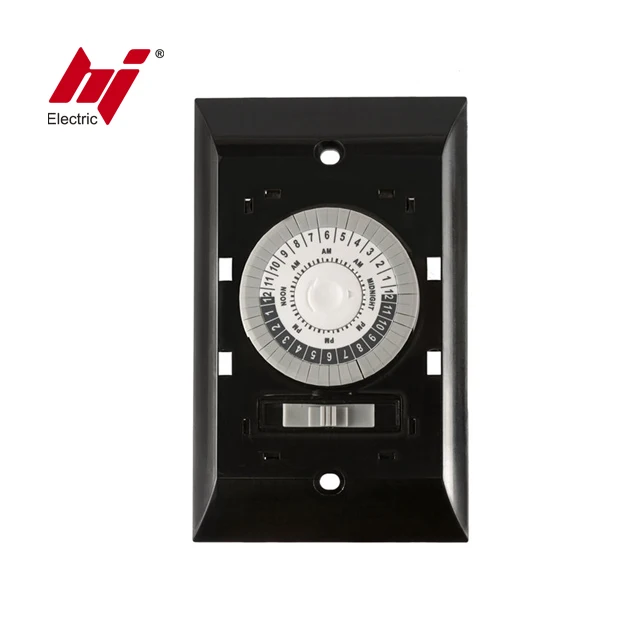 UL Listed 24 H Mechanical In Wall Timer Switch 125V AC 60Hz