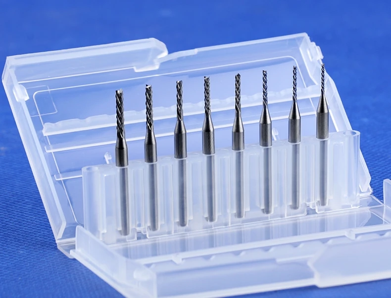 PCB Corn Teeth End Mill CNC Fiberglass Router Bits PCB Drill Bit Solid Carbide PCB Engraving Bit