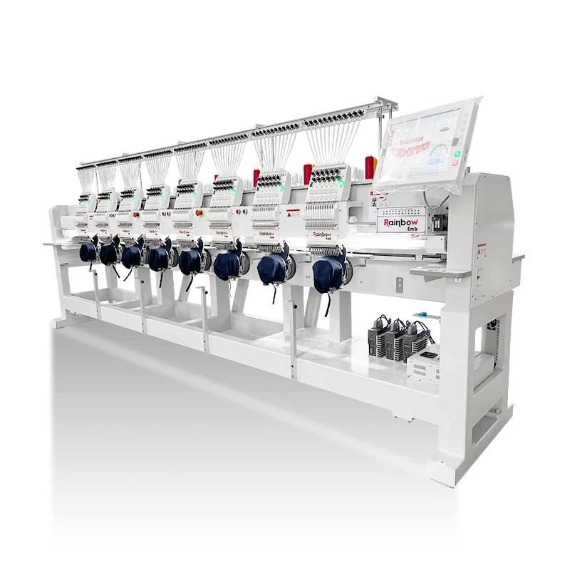 Tajima best cheap embroidery machine good quality 8 heads 12/15 needles
