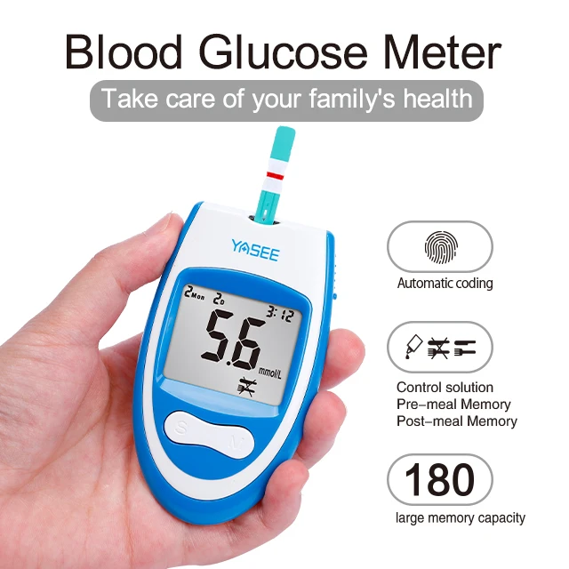 High Quality Health Care Blood Glucose Meter and Glucometers Monitoring Blood Sugar Tester 50 Test Strips And 50 Lancets