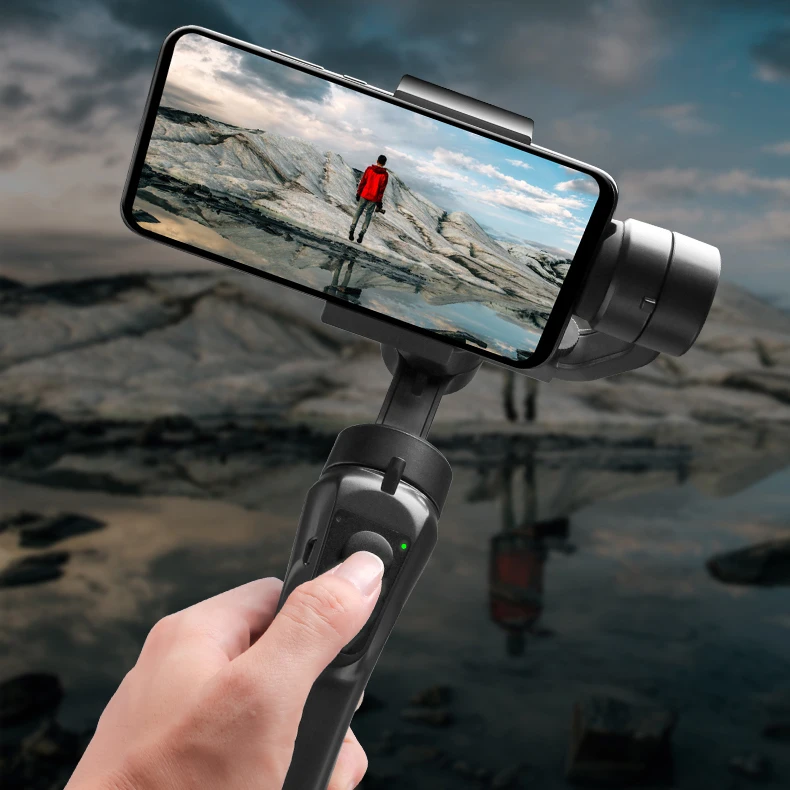 Горячая F6 ручной 360 Вращение на лицевой панели стабилизатор мобильного телефона карданный 3-осевой и портативный монопод с шарнирным замком Стабилизатор камеры Gimbal для Vlog