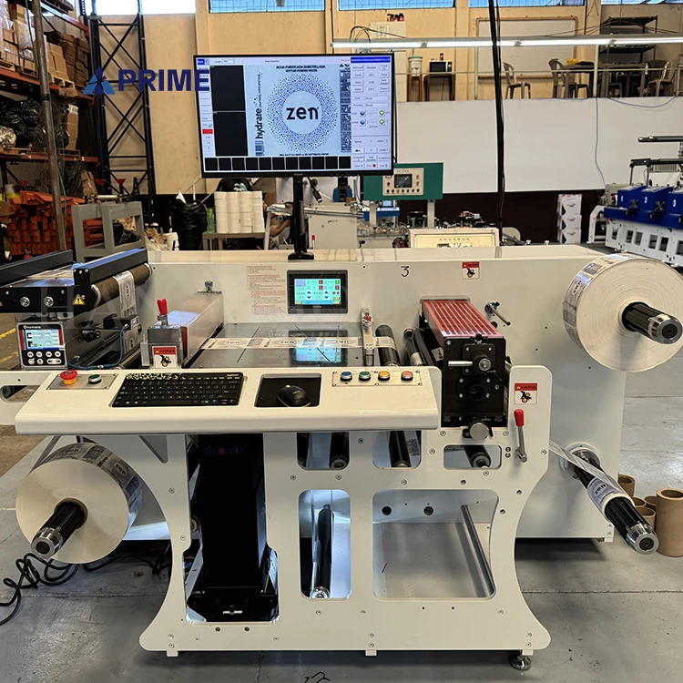 High Quality Aluminum Foil Label Rewinding Sticker Plastic Label Inspection Slitting Machine